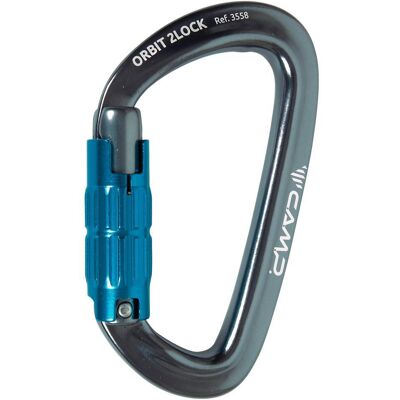 C.A.M.P. - Orbit 2Lock Gun Metal Blue - Mousqueton - Publicité C.A.M.P. - Orbit 2Lock Gun Metal Blue - Mousqueton - Publicité