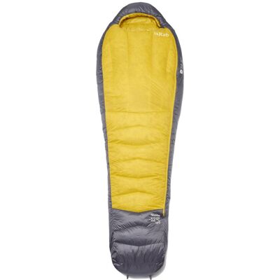 RAB - Neutrino -12C / 10F Graphene Dark Pollen - Regular Left Zip - Sac de couchage - Publicité RAB - Neutrino -12C / 10F Graphene Dark Pollen - Regular Left Zip - Sac de couchage - Publicité