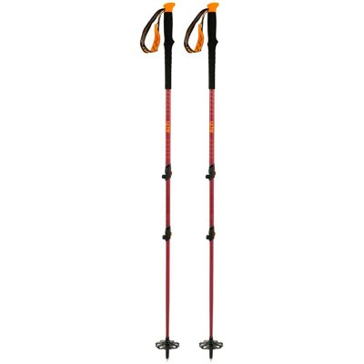 TSL - Alti Carbon 3 Ultra Mid Twist 110-140 cm Orange - Bâtons de randonnée - Publicité TSL - Alti Carbon 3 Ultra Mid Twist 110-140 cm Orange - Bâtons de randonnée - Publicité