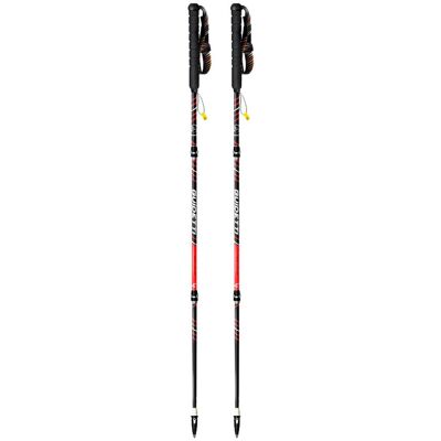 Guidetti - Flashlock Silver Aéro Alu Noir Rouge - 125 - Bâtons de trail - Publicité Guidetti - Flashlock Silver Aéro Alu Noir Rouge - 125 - Bâtons de trail - Publicité