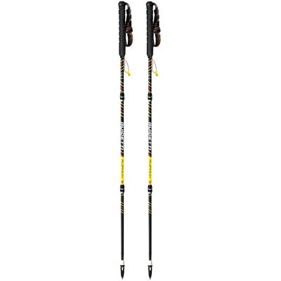 Guidetti - Flashlock Platinium Aero Carbone Perf Noir Jaune - 110 - Bâtons de trail - Publicité Guidetti - Flashlock Platinium Aero Carbone Perf Noir Jaune - 110 - Bâtons de trail - Publicité