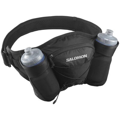Salomon - Cross Belt 2 Bottles Black - Ceinture Running - Publicité Salomon - Cross Belt 2 Bottles Black - Ceinture Running - Publicité
