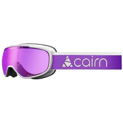 Cairn - Genius Otg Mat White Purple / Evolight Nxt Purple Mirror - Masque de Ski - Publicité Cairn - Genius Otg Mat White Purple / Evolight Nxt Purple Mirror - Masque de Ski - Publicité