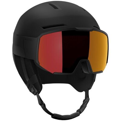 Casque à Visière Salomon Osmo Sigma Rouge - Ski - Publicité Casque à Visière Salomon Osmo Sigma Rouge - Ski - Publicité