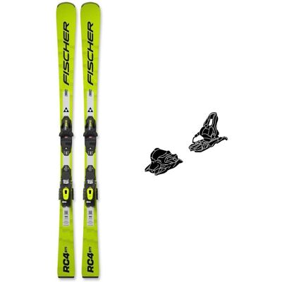 Fischer - Pack Ski Rc4 Sti Twin Powerrail - 163 + Rs10 Gw Powerrail Br.78 Solid Black Flash Yellow - Ski - Publicité Fischer - Pack Ski Rc4 Sti Twin Powerrail - 163 + Rs10 Gw Powerrail Br.78 Solid Black Flash Yellow - Ski - Publicité