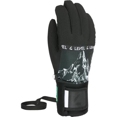 Level - Comet Junior Glove Noir Blanc - S - Gant de ski - Publicité Level - Comet Junior Glove Noir Blanc - S - Gant de ski - Publicité