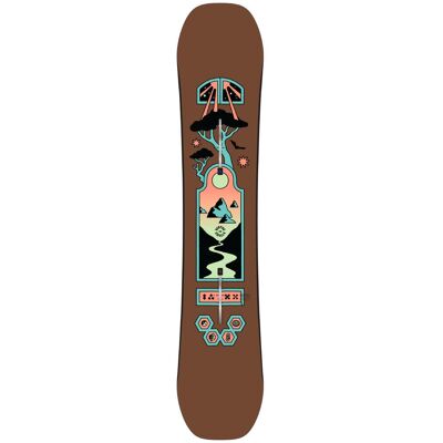 Burton - Pack Planche Snowboard Smalls Brown Blue - 142 + Grom - Planche Snowboard - Publicité Burton - Pack Planche Snowboard Smalls Brown Blue - 142 + Grom - Planche Snowboard - Publicité
