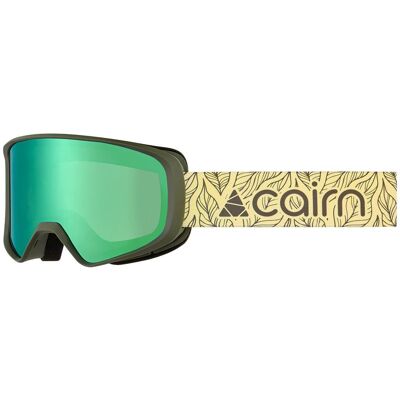 Cairn - Glide Pure Mat Lime Khaki - Masque de Ski - Publicité Cairn - Glide Pure Mat Lime Khaki - Masque de Ski - Publicité