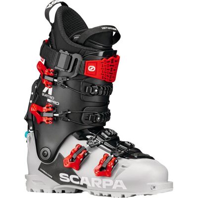 Scarpa - 4-Quattro Pro LE Silver Gray Rosso Corsa - 28 - Chaussures de Ski Randonnée - Publicité Scarpa - 4-Quattro Pro LE Silver Gray Rosso Corsa - 28 - Chaussures de Ski Randonnée - Publicité