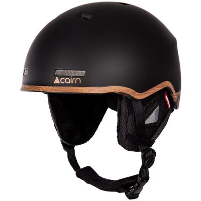 Cairn - Centaure Mat Black Wood - M - Casque de ski - Publicité Cairn - Centaure Mat Black Wood - M - Casque de ski - Publicité