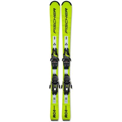 Fischer - Pack Ski RC4 Race Jr (130-150) - 130 + Fs7 Gw Ca Jrs Br.78 Solid Black Yellow - Ski - Publicité Fischer - Pack Ski RC4 Race Jr (130-150) - 130 + Fs7 Gw Ca Jrs Br.78 Solid Black Yellow - Ski - Publicité