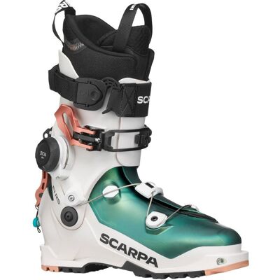 Scarpa - F1 Rs Wmn White Rainbow Green - 25.5 - Chaussures de Ski Randonnée - Publicité Scarpa - F1 Rs Wmn White Rainbow Green - 25.5 - Chaussures de Ski Randonnée - Publicité