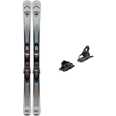 Rossignol - Pack Ski Arcade 80 Xpress - 158 + Xpress 10 Gw B83 Black Chrome - Ski - Publicité Rossignol - Pack Ski Arcade 80 Xpress - 158 + Xpress 10 Gw B83 Black Chrome - Ski - Publicité
