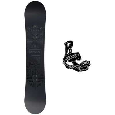 Raven - Pack Planche Snowboard Solid Steel - 162W + King - Planche Snowboard - Publicité Raven - Pack Planche Snowboard Solid Steel - 162W + King - Planche Snowboard - Publicité
