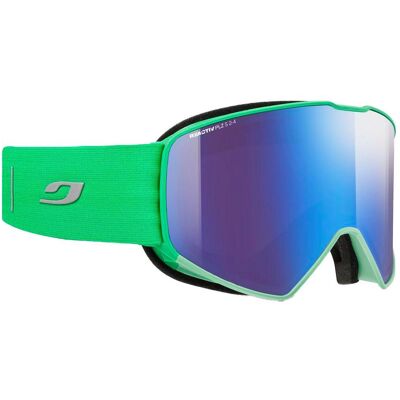 Julbo - Cyrius-X Vert Fluo Reactiv 2-4 Polarized - Masque de Ski - Publicité Julbo - Cyrius-X Vert Fluo Reactiv 2-4 Polarized - Masque de Ski - Publicité