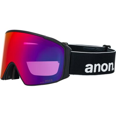 Anon - M4S Cylindrical MFI Black Perceive Sunny Red + Perceive Cloudy Burst - Masque de Ski - Publicité Anon - M4S Cylindrical MFI Black Perceive Sunny Red + Perceive Cloudy Burst - Masque de Ski - Publicité