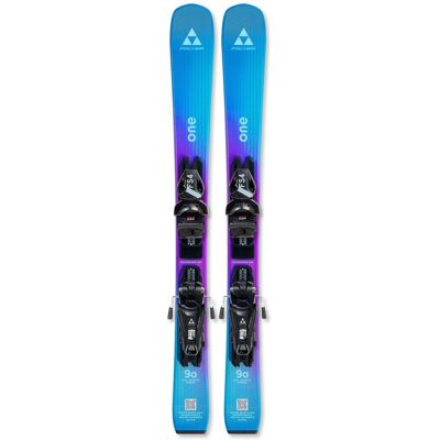 Fischer - Pack Ski Fischer One (100-110) - 110 + Fs4 Gw Ca Jrs Br.80 Solid Black Black - Ski - Publicité Fischer - Pack Ski Fischer One (100-110) - 110 + Fs4 Gw Ca Jrs Br.80 Solid Black Black - Ski - Publicité
