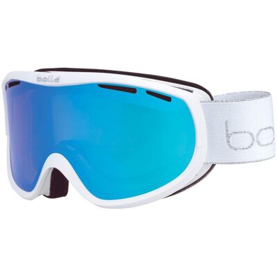 Bollé - Sierra White Silver Shiny Azure - Masque de Ski - Publicité Bollé - Sierra White Silver Shiny Azure - Masque de Ski - Publicité