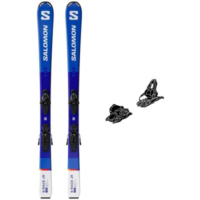 Salomon - Pack Ski S/Race Jr S - 100 + L C5 Gw J75 Black Silver - Ski - Publicité Salomon - Pack Ski S/Race Jr S - 100 + L C5 Gw J75 Black Silver - Ski - Publicité