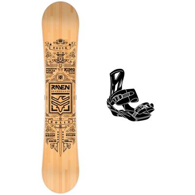 Raven - Pack Planche Snowboard Solid Classic - 162W + King - Planche Snowboard - Publicité Raven - Pack Planche Snowboard Solid Classic - 162W + King - Planche Snowboard - Publicité