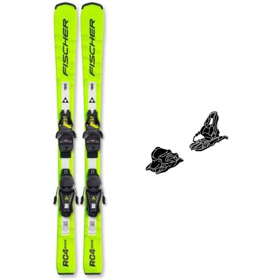 Fischer - Pack Ski Rc4 Race Jr (70-90) - 80 + Fs4 Gw Ca Jrs Br.80 Black Yellow - Ski - Publicité Fischer - Pack Ski Rc4 Race Jr (70-90) - 80 + Fs4 Gw Ca Jrs Br.80 Black Yellow - Ski - Publicité