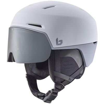 Bollé - X-Fusion White Lilac Matte Photochromic Silver - S - Casque de ski avec visière - Publicité Bollé - X-Fusion White Lilac Matte Photochromic Silver - S - Casque de ski avec visière - Publicité
