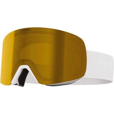 Cebe - Striker 2 Sm White Brown Gold Mirror - Masque de Ski - Publicité Cebe - Striker 2 Sm White Brown Gold Mirror - Masque de Ski - Publicité