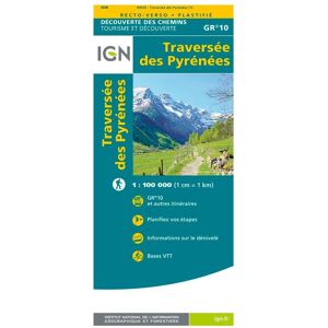 IGN - La Traversée des Pyrénées GR10 - Carte - Publicité IGN - La Traversée des Pyrénées GR10 - Carte - Publicité