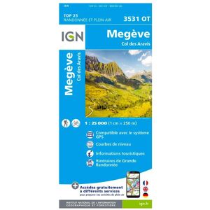 IGN - 3531OT Megève, Col des Aravis - Carte - Publicité IGN - 3531OT Megève, Col des Aravis - Carte - Publicité