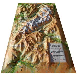 3DMAP - Le Tour Du Mont-Blanc - Carte 3D - Publicité 3DMAP - Le Tour Du Mont-Blanc - Carte 3D - Publicité