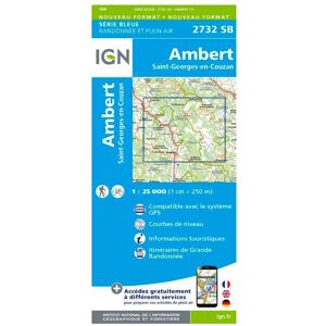 IGN - 2732SB Ambert, Saint-Georges-en-Couzan - Carte - Publicité IGN - 2732SB Ambert, Saint-Georges-en-Couzan - Carte - Publicité