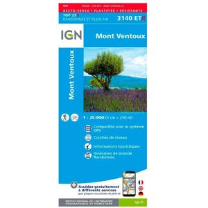 IGN - 3140ETR Mont Ventoux - Résistante - Carte - Publicité IGN - 3140ETR Mont Ventoux - Résistante - Carte - Publicité