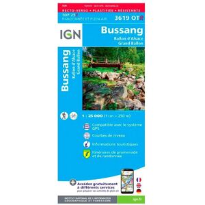 IGN - 3619OTR Bussang, Ballon d'Alsace, Grand Ballon - Résistante - Carte - Publicité IGN - 3619OTR Bussang, Ballon d'Alsace, Grand Ballon - Résistante - Carte - Publicité
