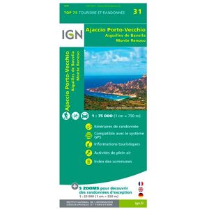 IGN - Ajaccio Porto-Vecchio Aiguilles de Bavella Monte Renoso - Carte - Publicité IGN - Ajaccio Porto-Vecchio Aiguilles de Bavella Monte Renoso - Carte - Publicité