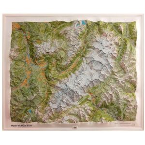 IGN - Massif Du Mont Blanc 94 cm X 114 cm - Carte - Publicité IGN - Massif Du Mont Blanc 94 cm X 114 cm - Carte - Publicité