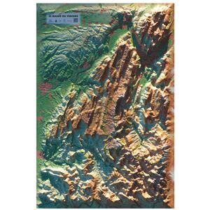 3DMAP - Le Massif Du Vercors - Carte 3D - Publicité 3DMAP - Le Massif Du Vercors - Carte 3D - Publicité