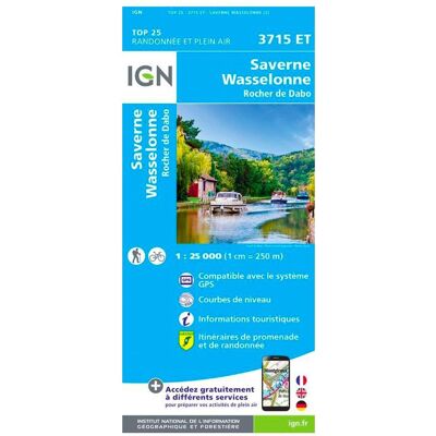 IGN - 3715Et Saverne Wasselonne Rocher De Dabo - Carte - Publicité IGN - 3715Et Saverne Wasselonne Rocher De Dabo - Carte - Publicité