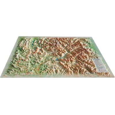 3DMAP - Les Hautes-Alpes - Carte 3D - Publicité 3DMAP - Les Hautes-Alpes - Carte 3D - Publicité