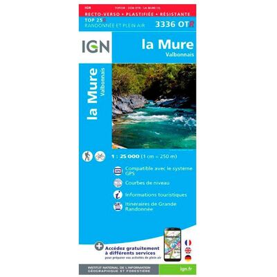 IGN - 3336OTR la Mure, Valbonnais - Résistante - Carte - Publicité IGN - 3336OTR la Mure, Valbonnais - Résistante - Carte - Publicité