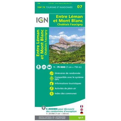 IGN - Entre Leman et Mont-Blanc Chablais Faucigny - Carte - Publicité IGN - Entre Leman et Mont-Blanc Chablais Faucigny - Carte - Publicité