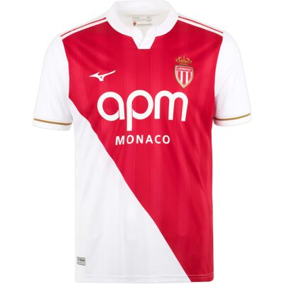 MIZUNO Maillot AS Monaco Domicile 2025/2026 Junior 8 Ans unisex - Publicité MIZUNO Maillot AS Monaco Domicile 2025/2026 Junior 8 Ans unisex - Publicité