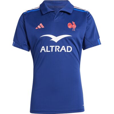 Maillot Domicile XV de France FFR ADIDAS 2024/2025 Performance Bleu XS male - Publicité Maillot Domicile XV de France FFR ADIDAS 2024/2025 Performance Bleu XS male - Publicité
