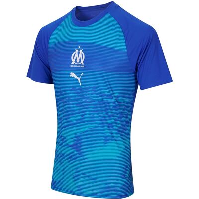 OLYMPIQUE DE MARSEILLE Maillot OM Pré-Match Bleu M male - Publicité OLYMPIQUE DE MARSEILLE Maillot OM Pré-Match Bleu M male - Publicité
