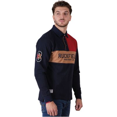 Polo Manches Longues French Rugby Club Bleu-rouge - Ruckfield XXL male - Publicité Polo Manches Longues French Rugby Club Bleu-rouge - Ruckfield XXL male - Publicité