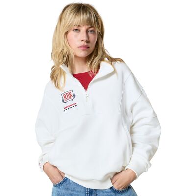 Sweat Femme Red Bull X Pepe Jeans 1/4 Zip Blanc S female - Publicité Sweat Femme Red Bull X Pepe Jeans 1/4 Zip Blanc S female - Publicité