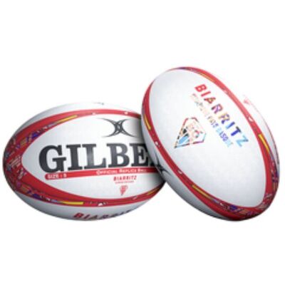 GILBERT Ballon Rugby Biarritz Olympiques Taille 5 Non renseigné male - Publicité GILBERT Ballon Rugby Biarritz Olympiques Taille 5 Non renseigné male - Publicité