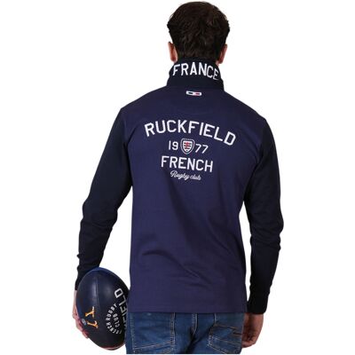 Polo Manches Longues French Rugby Club Bleu - Ruckfield XXL male - Publicité Polo Manches Longues French Rugby Club Bleu - Ruckfield XXL male - Publicité