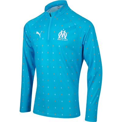 OLYMPIQUE DE MARSEILLE Training Top Pré-Match Bleu Azure OM S male - Publicité OLYMPIQUE DE MARSEILLE Training Top Pré-Match Bleu Azure OM S male - Publicité