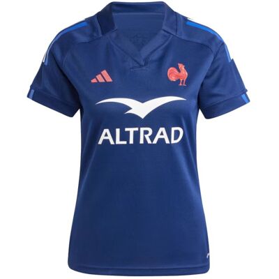 Maillot Domicile XV de France Femme FFR ADIDAS 2024/2025 bleu XS female - Publicité Maillot Domicile XV de France Femme FFR ADIDAS 2024/2025 bleu XS female - Publicité