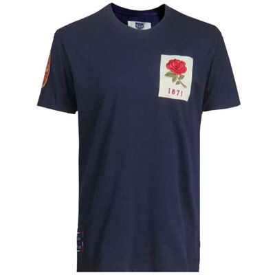 T-shirt Bleu Marine Angleterre 1871 Ellis Rugby S male - Publicité T-shirt Bleu Marine Angleterre 1871 Ellis Rugby S male - Publicité